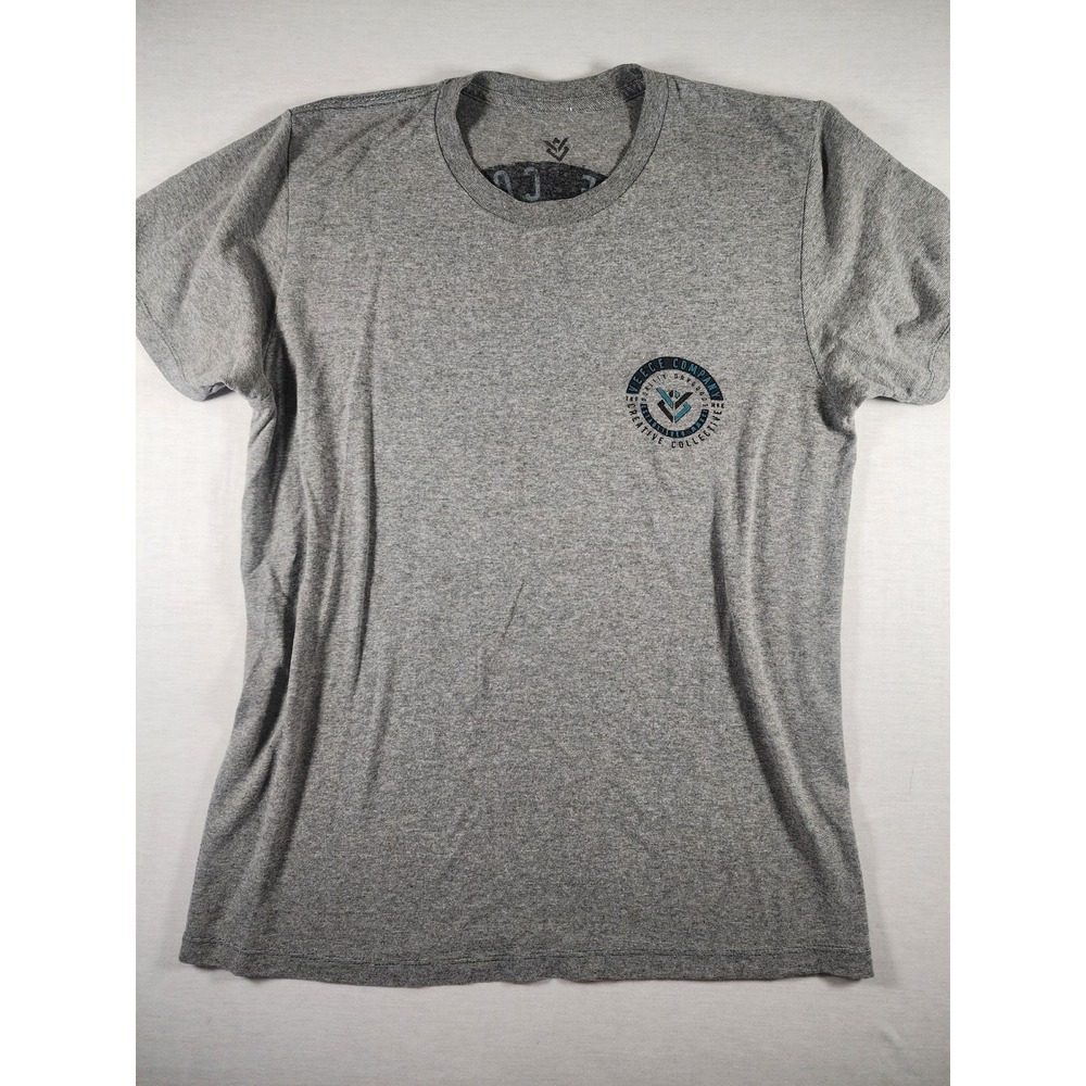 Veece Company Creative Collective Graphic T-Shirt Mens Small Gray Short Sleeve